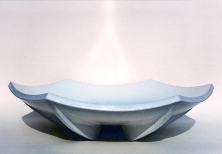 K-3.6.017 Sechskantschale Weiss Durchmesser 42cm