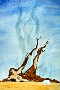 1974 Aquarell-Feder 50x70cm