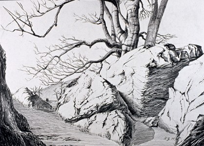 1979 Bayern Bleistift 50x70cm